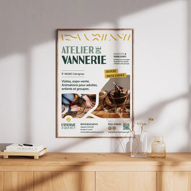 affiche oseraie du quercy