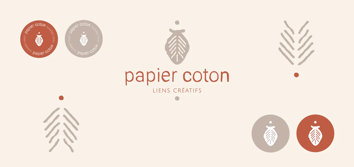 declinaisons logo papier coton
