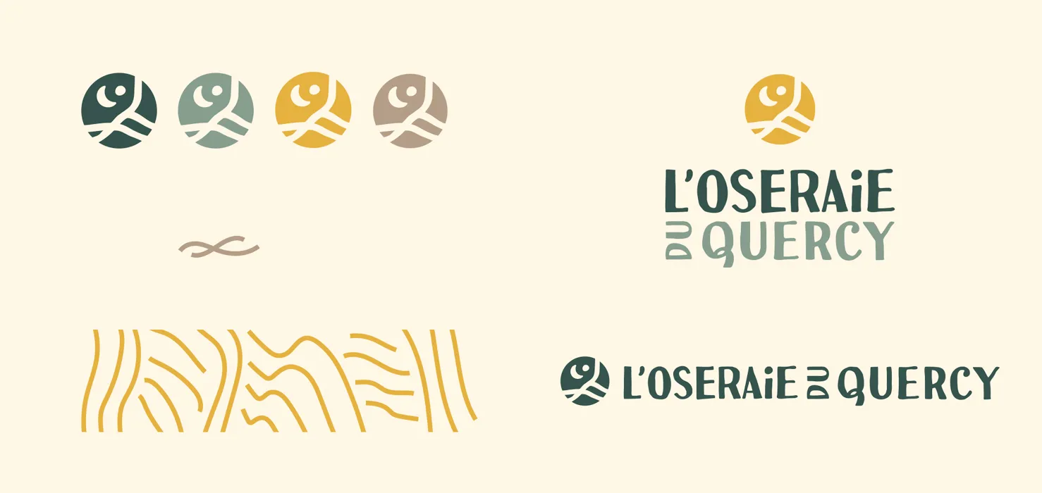 declinaisons logos oseraie du quercy