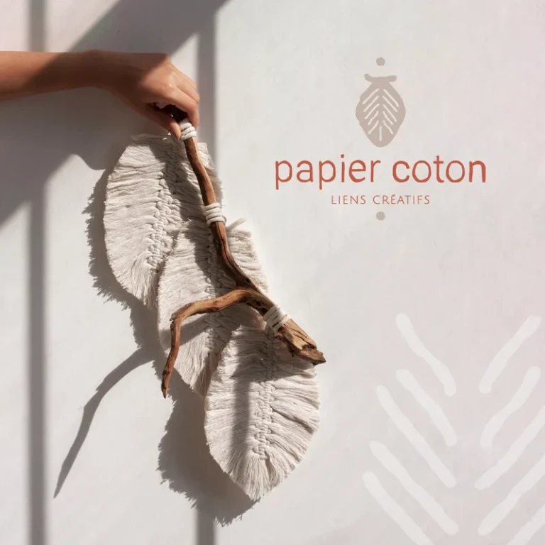 identité de marque papier coton